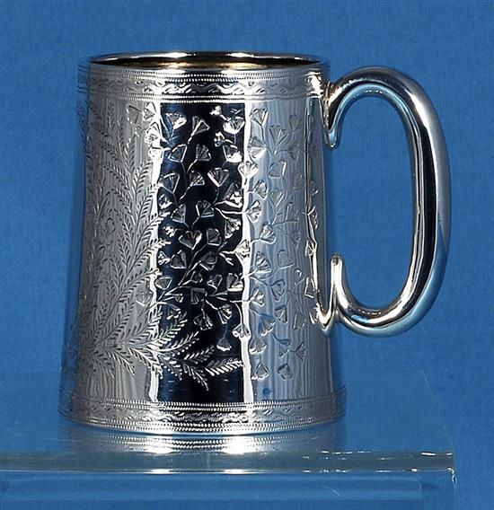 A Victorian silver christening mug, by Thomas Hayes, Height 79mm Weight 3.2oz/100grms